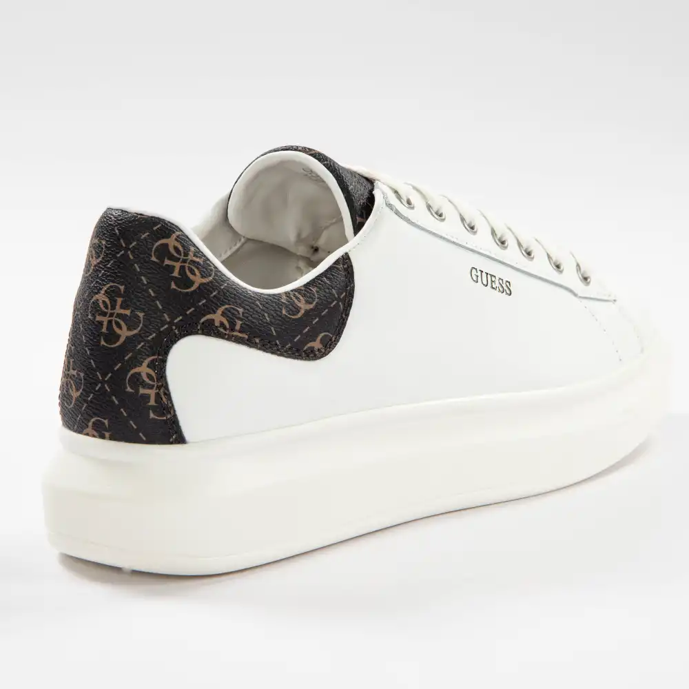 Basket basse homme Guess Salerno Blanc - ZESHOES