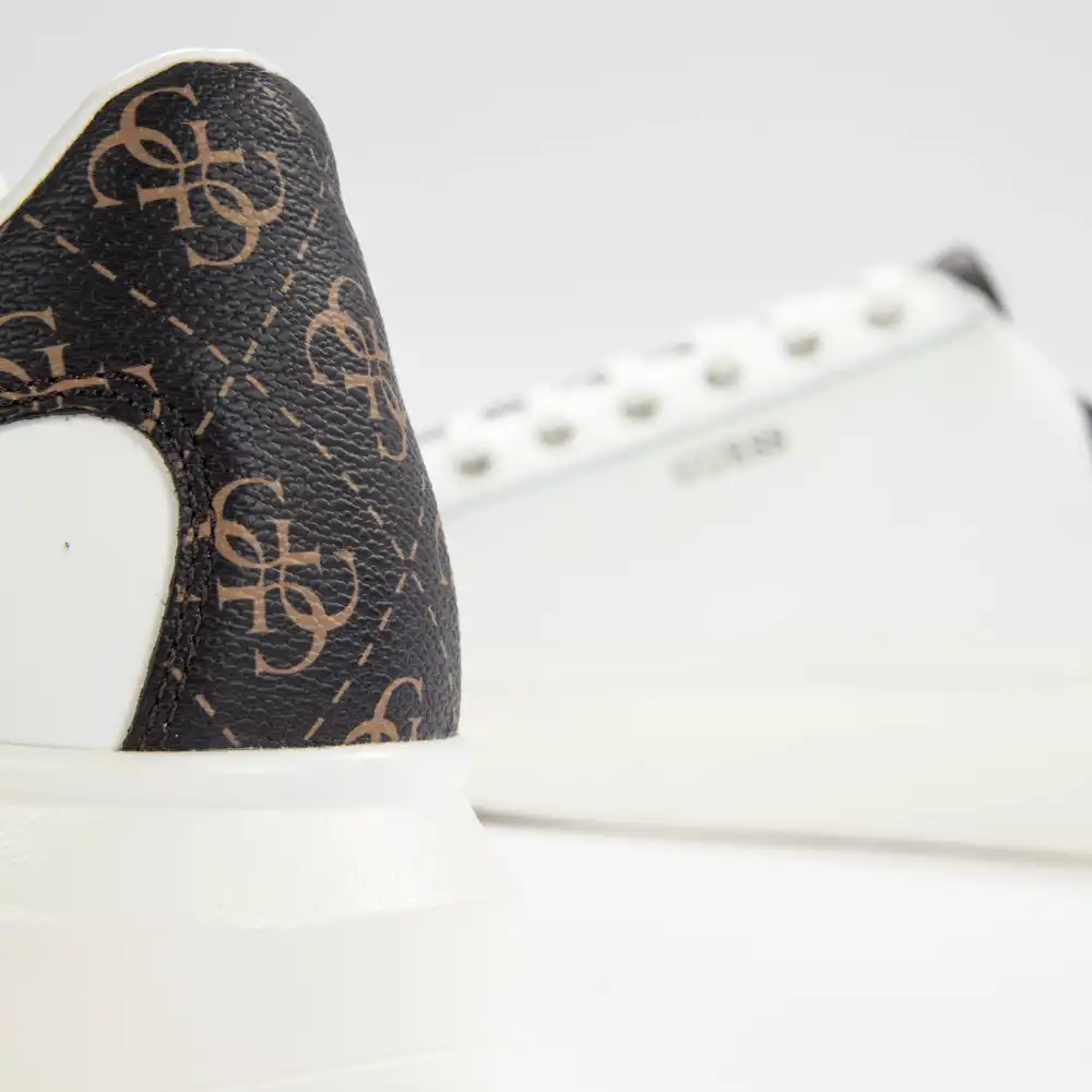 Basket basse homme Guess Salerno Blanc - ZESHOES