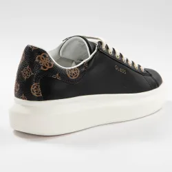 Basket basse femme Guess Salerno Noir - ZESHOES