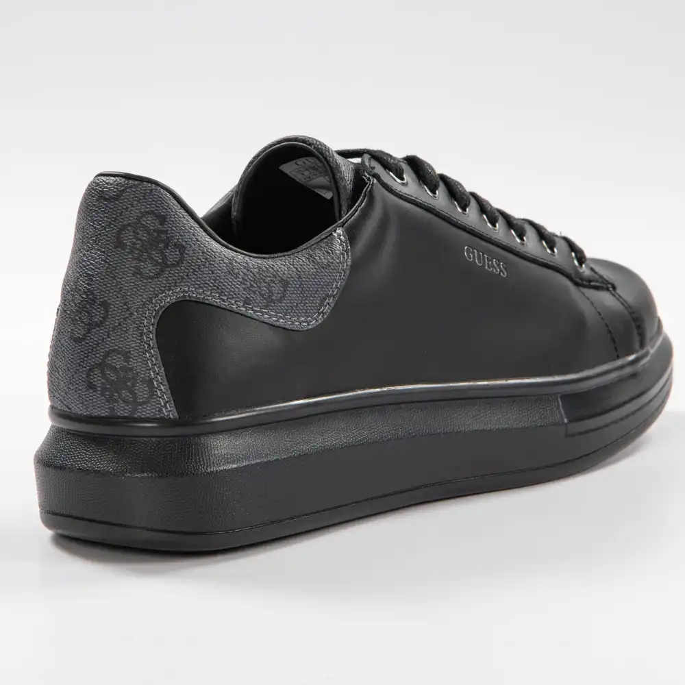 Basket basse homme Guess Salerno Noir - ZESHOES
