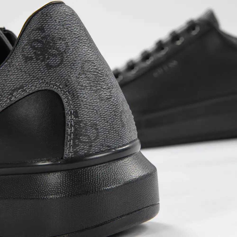 Basket basse homme Guess Salerno Noir - ZESHOES