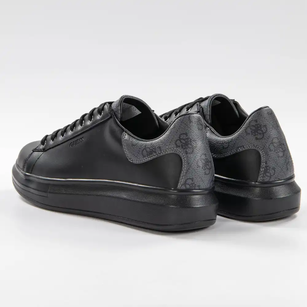 Basket basse homme Guess Salerno Noir - ZESHOES