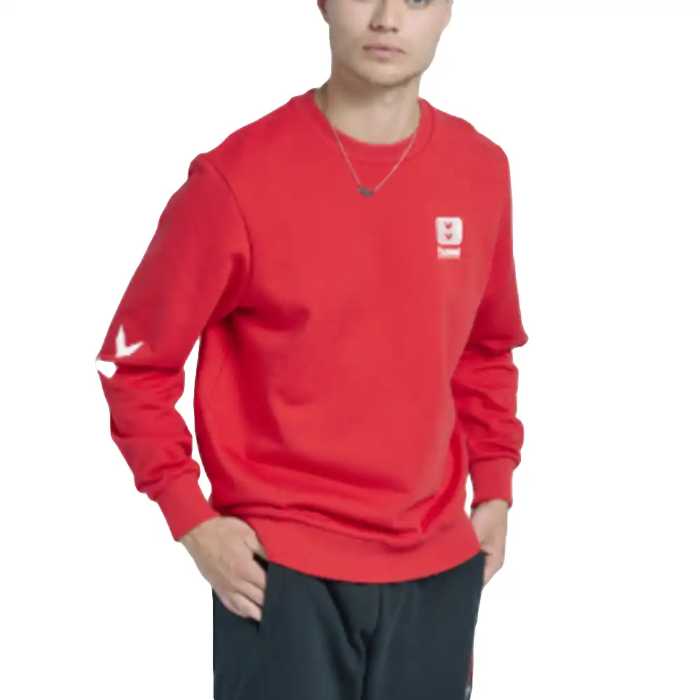 Sweat shirt homme Hummel Graham Rouge - ZESHOES