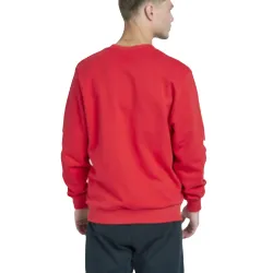 Sweat shirt homme Hummel Graham Rouge - ZESHOES Sweat shirt homme Hummel Graham Rouge - ZESHOES