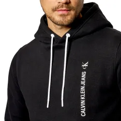 Sweat shirt homme Calvin Klein Classic logo original Noir - ZESHOES Sweat shirt homme Calvin Klein Classic logo original Noir - ZESHOES