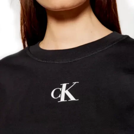 Tee shirt manche courte femme Calvin Klein Noir Classic logo