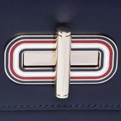 Sac a main femme Tommy Jeans Turnlock crossover Bleu - ZESHOES Sac a main femme Tommy Jeans Turnlock crossover Bleu - ZESHOES