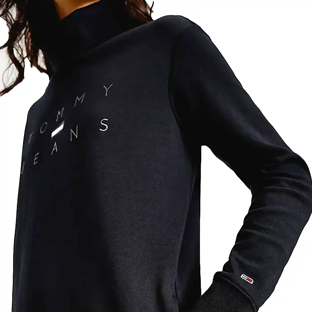 Robe femme Tommy Jeans Big logo classic Noir - ZESHOES