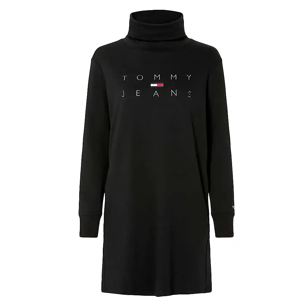 Robe femme Tommy Jeans Big logo classic Noir - ZESHOES