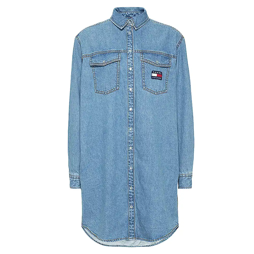 Chemise manche longue femme Tommy Jeans Style décontracté Jeans - ZESHOES Chemise manche longue femme Tommy Jeans Style décontracté Jeans - ZESHOES