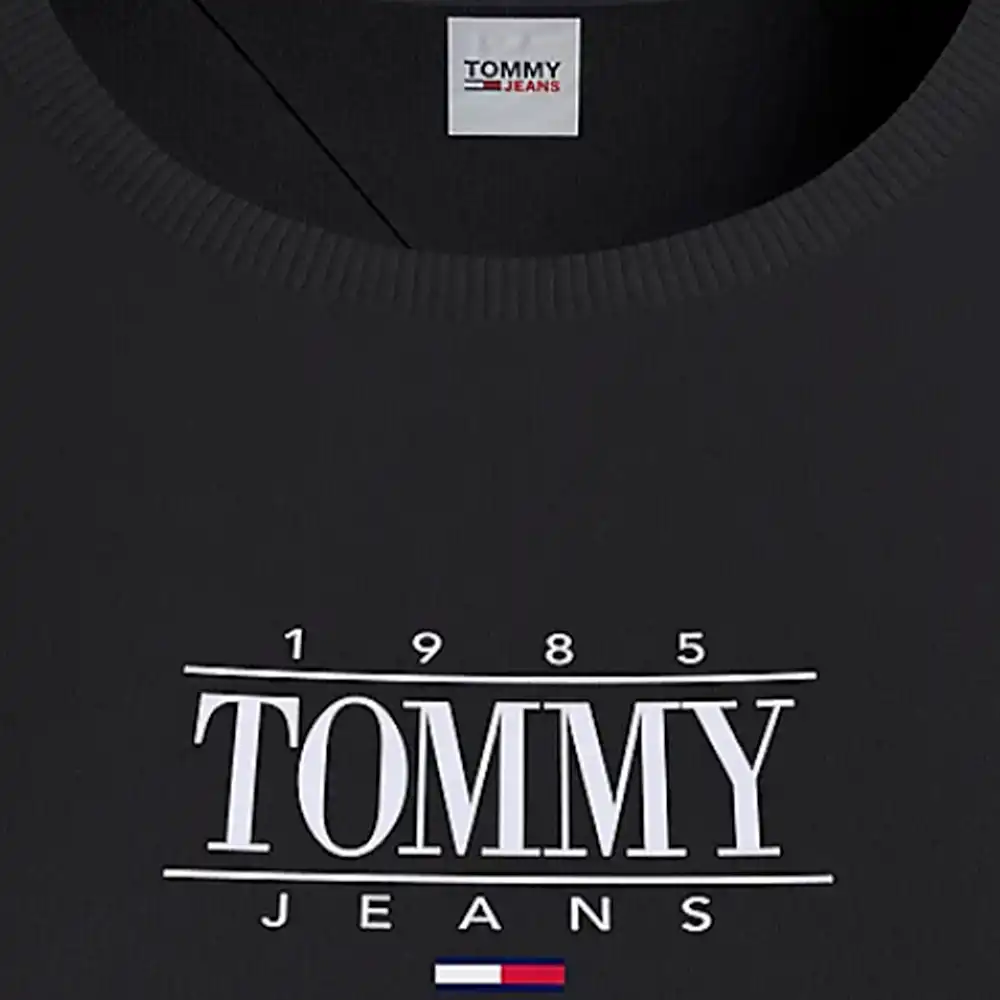 Tee shirt manche courte femme Tommy Jeans Essentiel logo Bleu - ZESHOES Tee shirt manche courte femme Tommy Jeans Essentiel logo Bleu - ZESHOES