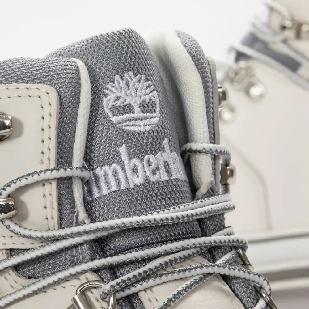 Boots femme Timberland Euro hiker Blanc - ZESHOES