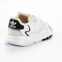 Basket basse fille Adidas Nite jogger Blanc - ZESHOES Basket basse fille Adidas Nite jogger Blanc - ZESHOES