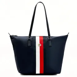 Sac a main femme Tommy Jeans Plaque monogramme Bleu - ZESHOES