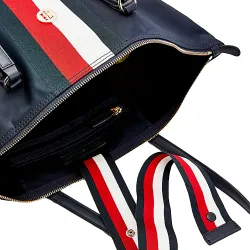 Sac a main femme Tommy Jeans Plaque monogramme Bleu - ZESHOES