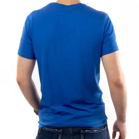T shirt manche courte homme Emporio Armani Bleu Classic face logo