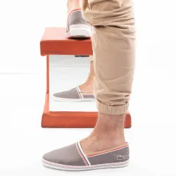 Basket de ville basse homme Lacoste Aimard 2 ap srm Gris - ZESHOES Basket de ville basse homme Lacoste Aimard 2 ap srm Gris - ZESHOES