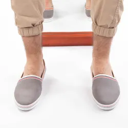 Basket de ville basse homme Lacoste Aimard 2 ap srm Gris - ZESHOES Basket de ville basse homme Lacoste Aimard 2 ap srm Gris - ZESHOES