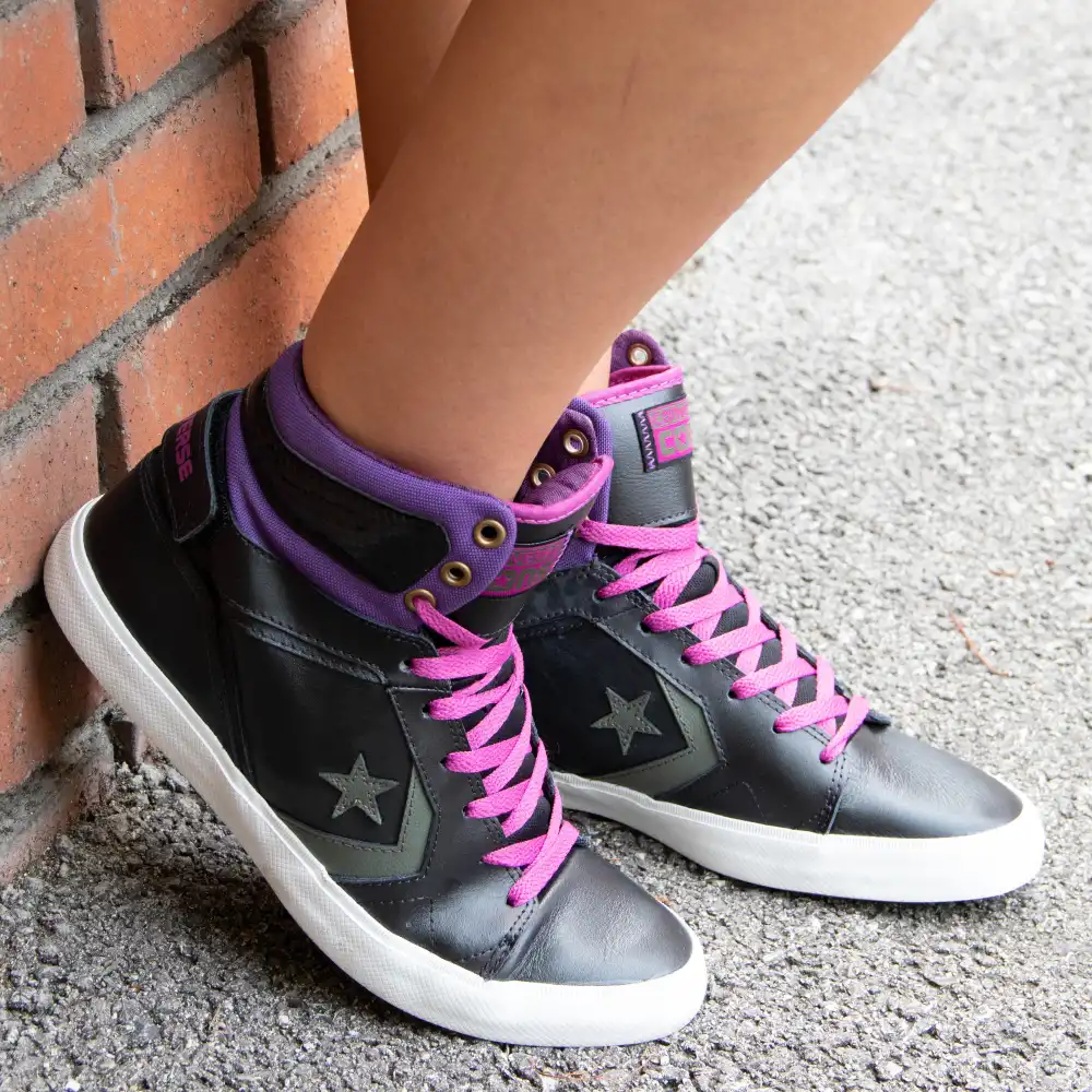 Chaussure de skate montante femme Converse Black&grape Noir - ZESHOES