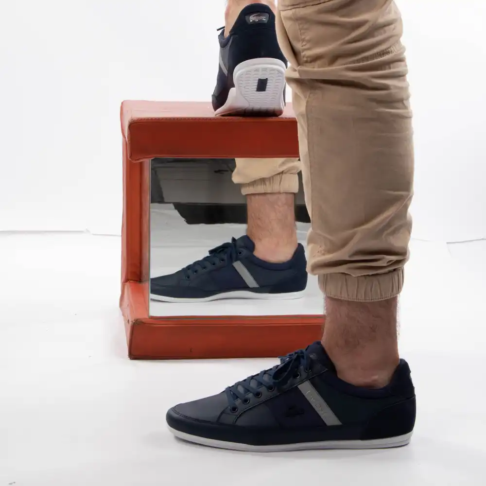 Basket de ville basse homme Lacoste Chaymon 318 3 us cam Bleu - ZESHOES Basket de ville basse homme Lacoste Chaymon 318 3 us cam Bleu - ZESHOES