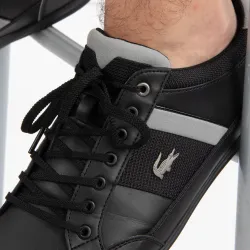 Basket de ville basse homme Lacoste Chaymon 318 1 cam Noir - ZESHOES Basket de ville basse homme Lacoste Chaymon 318 1 cam Noir - ZESHOES
