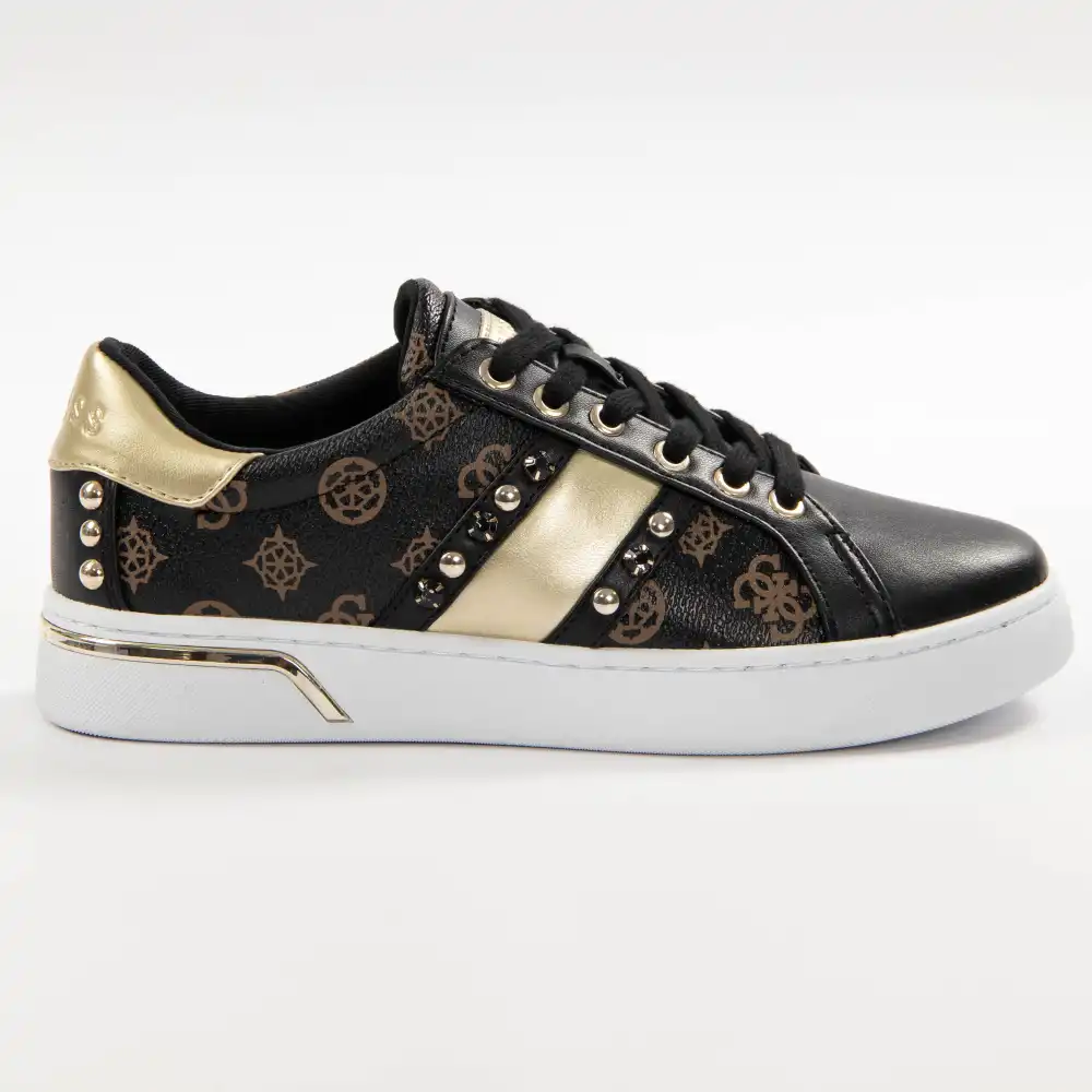 Basket de ville basse femme Guess Dark rubis Noir - ZESHOES