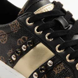 Basket de ville basse femme Guess Dark rubis Noir - ZESHOES