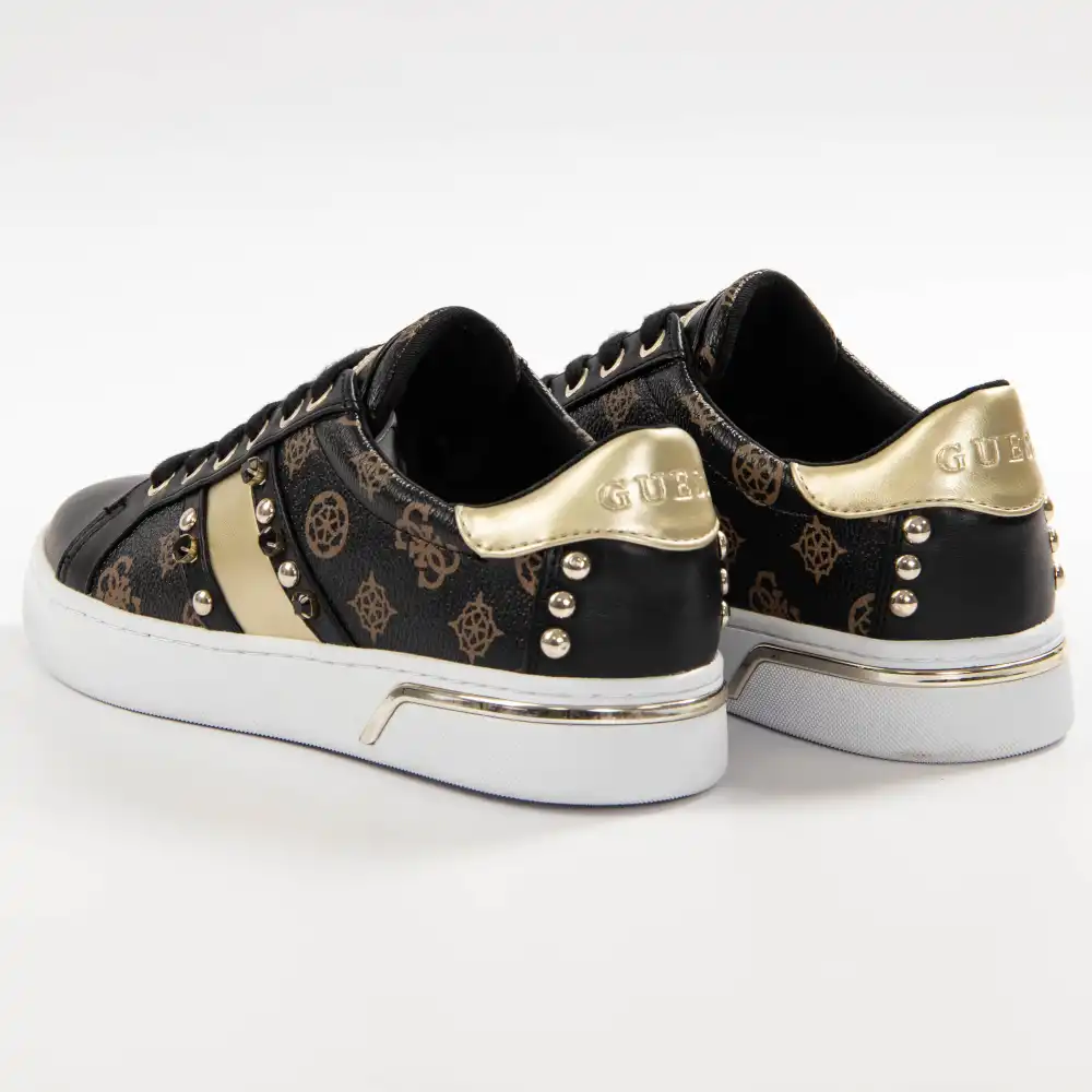 Basket de ville basse femme Guess Dark rubis Noir - ZESHOES