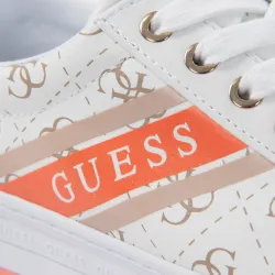 Basket de ville basse femme Guess Barona Blanc - ZESHOES