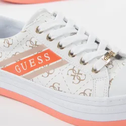 Basket de ville basse femme Guess Barona Blanc - ZESHOES