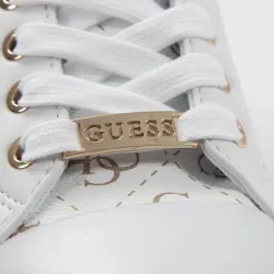 Basket de ville basse femme Guess Barona Blanc - ZESHOES