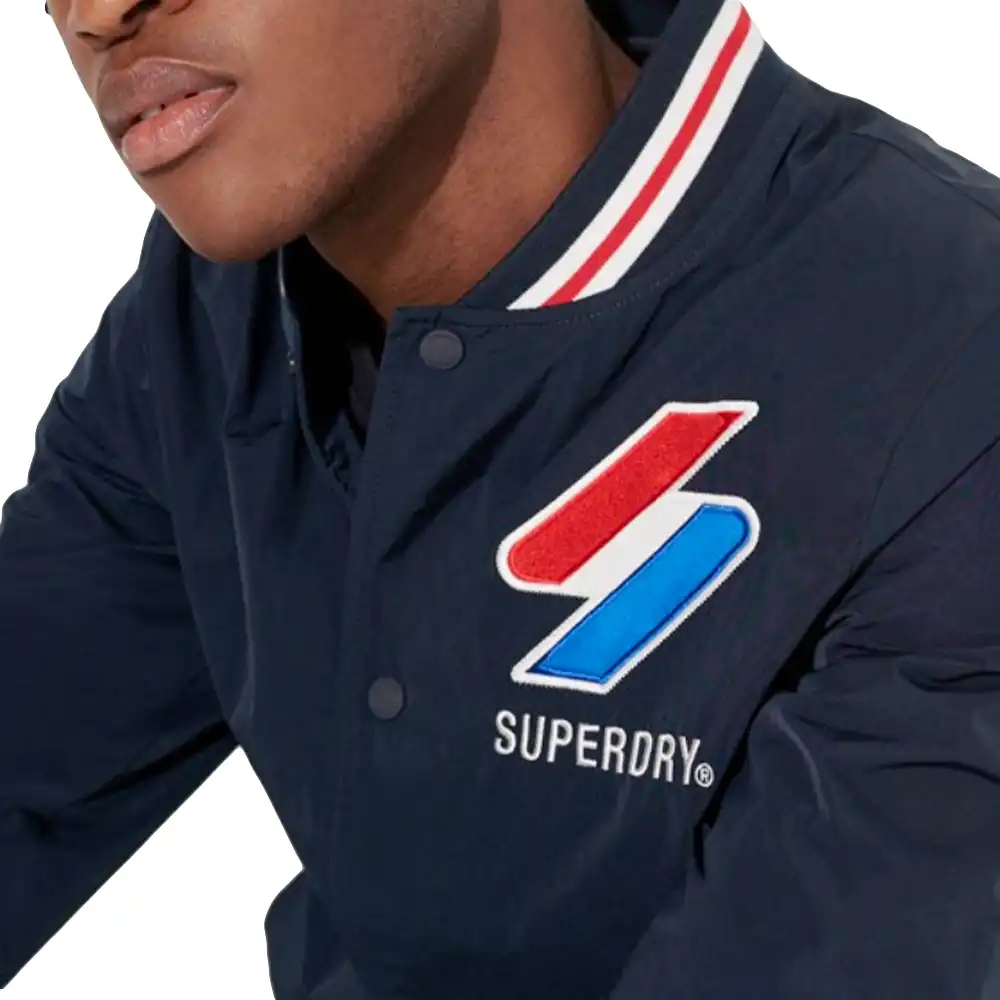 Veste homme Superdry Nylon varsity jacket Bleu - ZESHOES