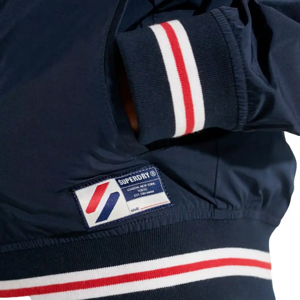 Veste homme Superdry Nylon varsity jacket Bleu - ZESHOES