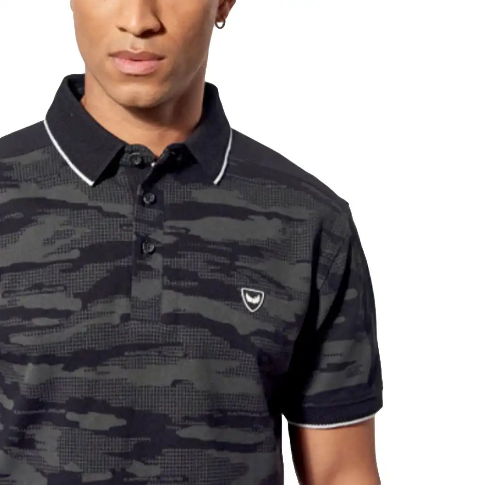 Polo manche courte Kaporal Damol Camouflage - ZESHOES Polo manche courte Kaporal Damol Camouflage - ZESHOES