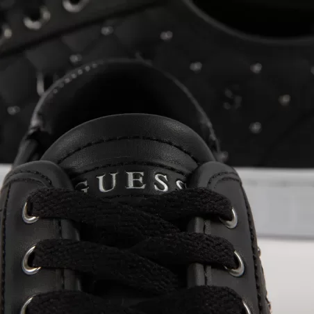 Produits victimes de leur succès Guess Noir Sneaker logo gaufre