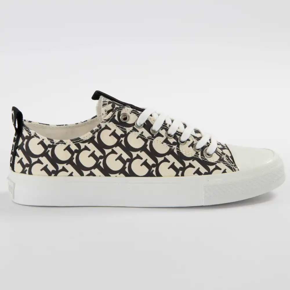 Basket de ville basse femme Guess Fl5erlfal Beige - ZESHOES