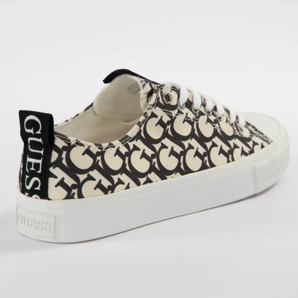 Basket de ville basse femme Guess Fl5erlfal Beige - ZESHOES