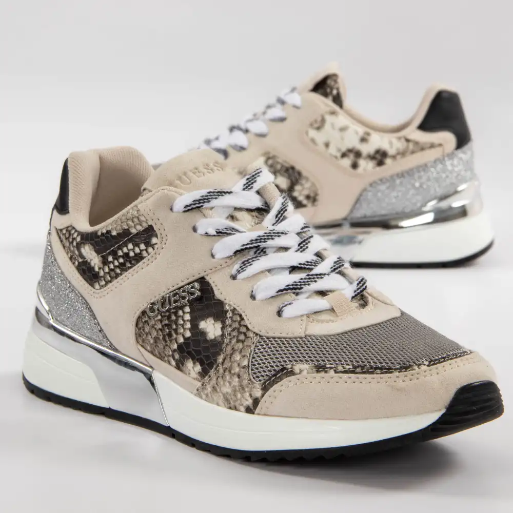 Basket basse femme Guess Python Multicolor - ZESHOES Basket basse femme Guess Python Multicolor - ZESHOES