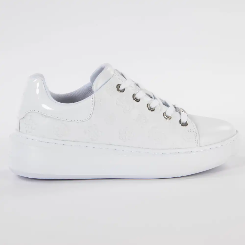 Basket de ville basse femme Guess Brody Blanc - ZESHOES Basket de ville basse femme Guess Brody Blanc - ZESHOES