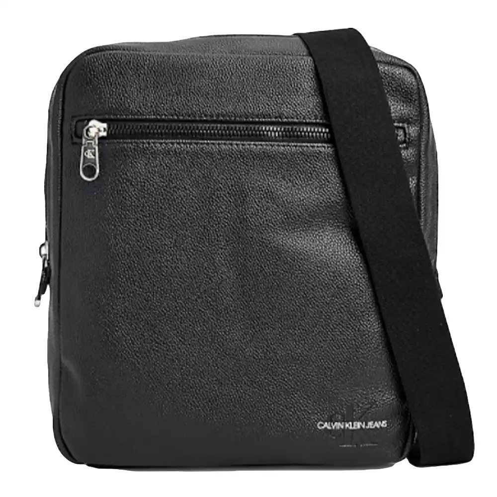 Sac a bandouliere homme Calvin Klein big bag recyclé Noir - ZESHOES