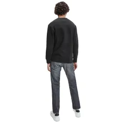 Sweat shirt homme Calvin Klein Monogramme Noir - ZESHOES Sweat shirt homme Calvin Klein Monogramme Noir - ZESHOES