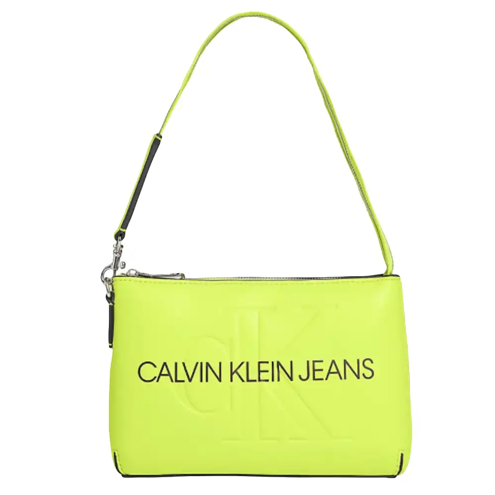 Sac a main femme Calvin Klein Classic logo CK Vert - ZESHOES
