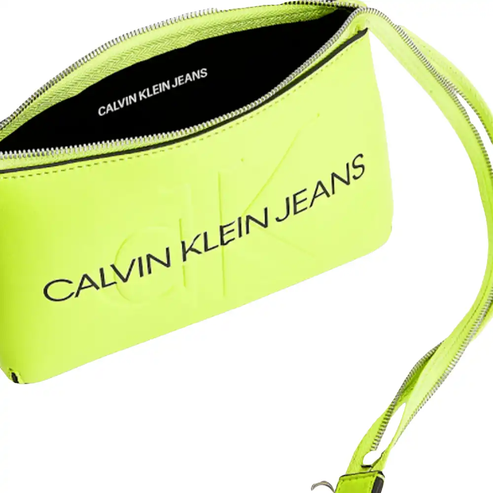 Sac a main femme Calvin Klein Classic logo CK Vert - ZESHOES