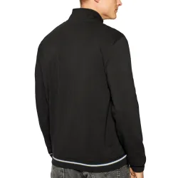 Sweat zippé homme Guess Classic logo triangle Noir - ZESHOES