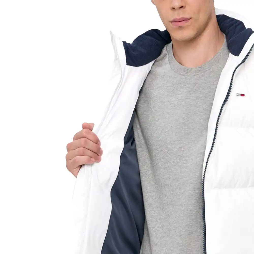 Doudoune sans manches homme Calvin Klein Little flag logo Blanc - ZESHOES