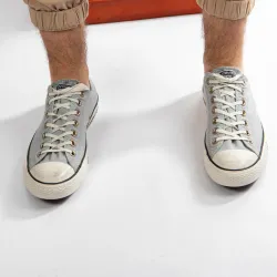 Basket de ville basse homme Converse Oyster gray Gris - ZESHOES