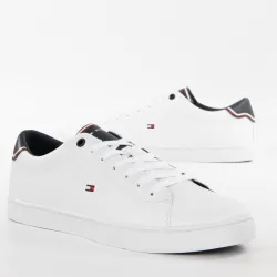 Basket de ville basse homme Tommy Jeans Classic flag logo Blanc - ZESHOES