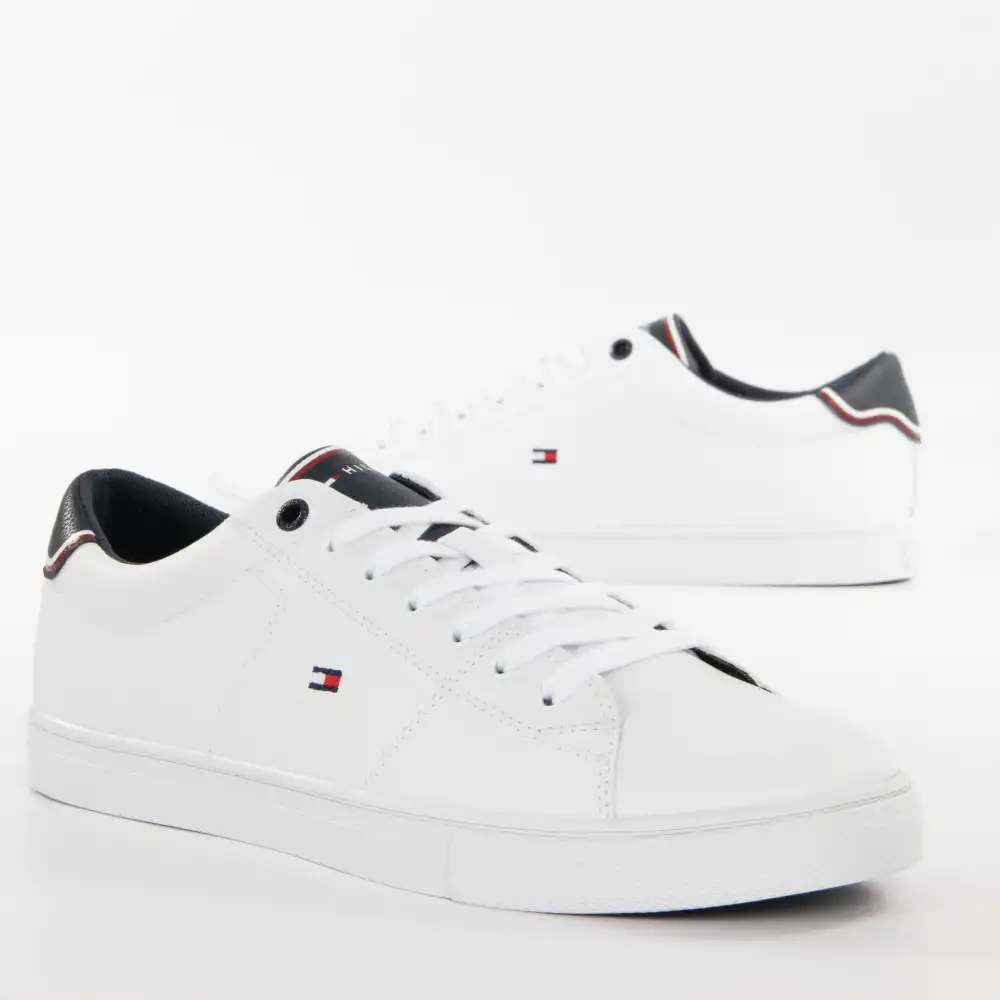 Basket de ville basse homme Tommy Jeans Classic flag logo Blanc - ZESHOES