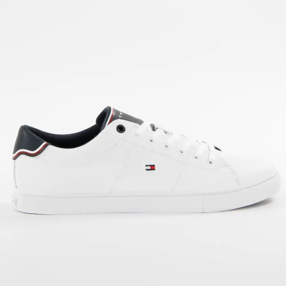 Basket de ville basse homme Tommy Jeans Classic flag logo Blanc - ZESHOES