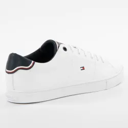 Basket de ville basse homme Tommy Jeans Classic flag logo Blanc - ZESHOES